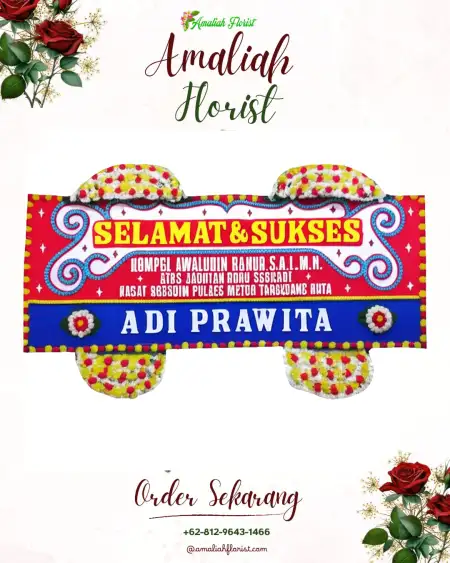 Papan Bunga Ucapan Selamat Sirongo Folaraha